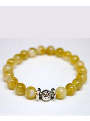 Yaşam Tohumu Sitrin Taşı Bileklik 8mm
