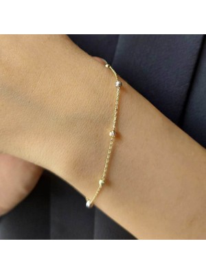 Tek Sıra Dorika Bileklik 3 Renkli 1.25 Gram