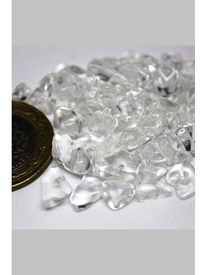 Yaşam Tohumu Delikli Kristal Kuvars Taşı Mini Boy 50 Adet