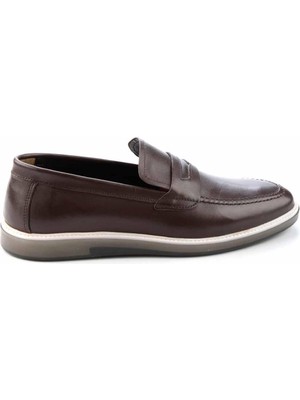 Kahve Leather Erkek Loafer Ayakkabı E017283816