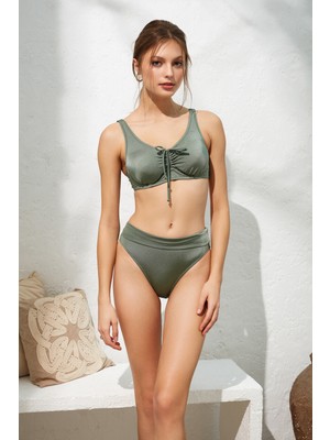 Pierre Cardin Melt Toparlayıcı Balenli Bikini Haki 221236
