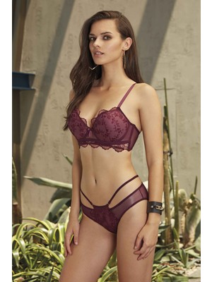 Nurteks 4484 – Destekli Sütyen Takım Mor