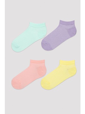 Penti Kız Çocuk Basic Colorful 4lü Patik Çorap