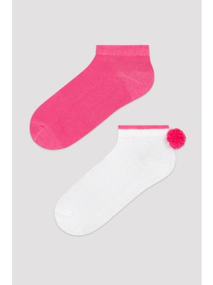 Penti Mix Fluffy Ponpon 2li Patik Çorap