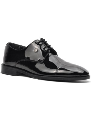 Pierre Cardin 7028 Siyah Rugan Hakiki Deri Erkek Klasik Ayakkabı