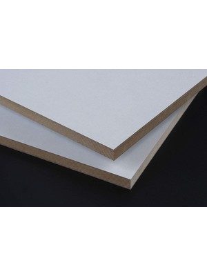ECS Ahşap Mdf Beyaz Laminat Kaplı Panel Plaka Tabaka