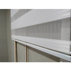 Story Perde Düz Geniş Piliseli Beyaz Zebra Perde & Stor Perde