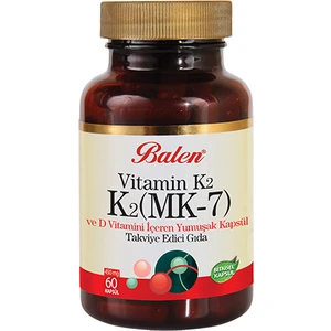 Vitamin K2 Mk7 D Vitamini Içeren Kapsül 60 Adet