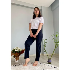 Bera Tekstil Uni Siyah Düz Renk  Penye Pijama