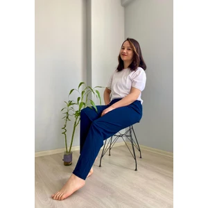 Bera Tekstil Uni Lacivert Düz Renk Penye Pijama