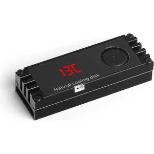 LED Derece Göstergeli, Fanlı, Alüminyum, Nvme M.2 SSD Soğutucu (3 Adet Termal Ped Dahil) (DK-AC-M2FAN)
