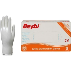 Latex Pudralı Eldiven 100'LÜ S Beden