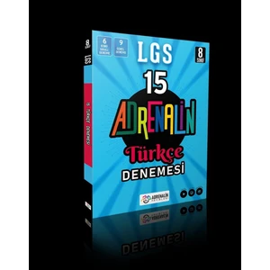 Adrenalin Yayınları 8. Sınıf Türkçe 15 Branş Denemesi