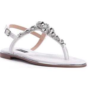 Nine West Zulı 2fx Beyaz Kadın Düz Sandalet