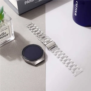 Huawei Watch Gt2 46MM Şeffaf Silikon Kordon Kayış 22MM Krd-27