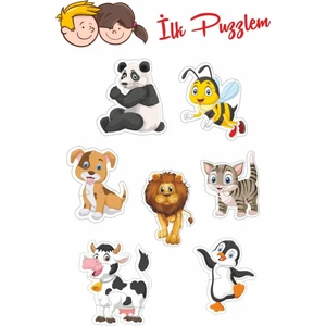 Baby Puzzle Sevimli Hayvanlar 2-3 Parça Puzzle 1691