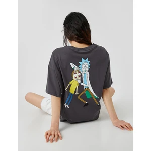 Rick And Morty Lisanslı Baskılı Tişört