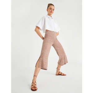 Yırtmaçlı Geniş Paça Pantolon
