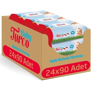Baby Turco Islak Havlu 90'lı 24 Adet