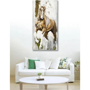 120 x 60 Dekoratif Asil At Duvar Kanvas Tablo