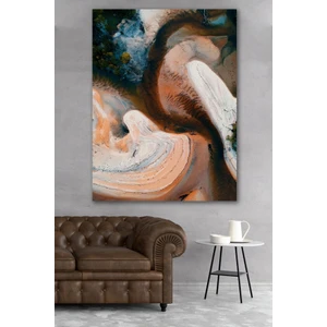 Hediyeler Kapında 90 x 130 Brown Art Soyut Kanvas Tablo