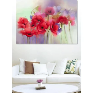 Hediyeler Kapında 100 x 140 Soft Gelincik Kanvas Duvar Tablo