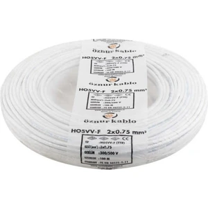 2x0,75mm2 Ttr 100mt Öznur Elektrik Tesisat Kablosu