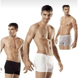0114-3 Erkek Likralı Boxer 6'li Paket
