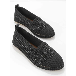 Siyah Örgü  Kadın Espadril K018230125