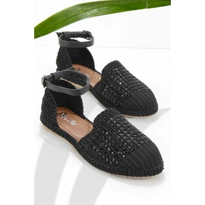 Siyah Örgü  Kadın Espadril K018231707