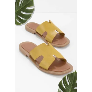 Hardal Leather Kadın Terlik K048260500