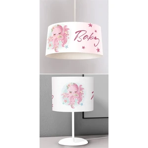 Çocuk Odası Dijital Baskılı Sarkıt Avize ve Masaüstü Abajur Avize Model 099