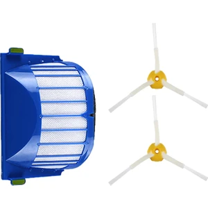 I-Robot Roomba 605 606 Uyumlu 3 Parça Yedek Filtre Fırça Seti