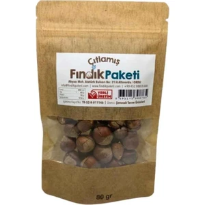Fındık Paketi Kabuğunda Kavrulmuş Çıtlamış Kabuklu Fındık 80 gr