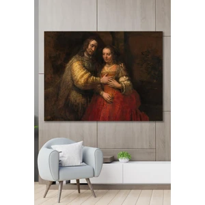 Hediyeler Kapında 50X70 Rönesans Çift Sanatsal Duvar Kanvas Tablo