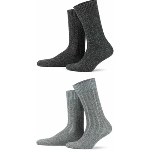 Erkek Alpaka Yünü Kışlık Soket 2'li ÇORAP-3095 G/a