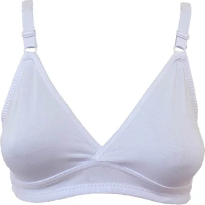 Beyaz Penye Sporcu Sütyeni - 80B