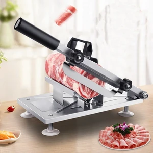 Ev Manuel Kuzu Dilimleme Dondurulmuş Et Kesme Makinesi Biftek Herb Mutton Rolls Kesici | Manuel Dilimleyiciler (Yurt Dışından)