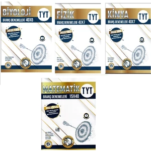 Bilgi Sarmal Yayınları TYT Sarmal Deneme Biyoloji (40*6) - Fizik (40*7) - Kimya (40*7) - Matematik(15*40) Denemeler