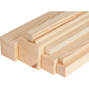 Ecs Çam 1X1X10 cm (100 Adet) Ahşap Çıta Taslak Tahta Planyalı Kereste