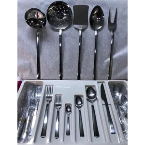 Zümrüt 77 Parça 12 Kisilik Kaşık Çatal Bıçak Seti