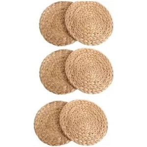 Amerikan Servis Hasır Supla Örme Bambu 6 Adet