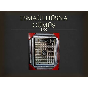 Esmaül Hüsna Allahın 99 Ismi Gümüş Renkli Cam Kalın Çerçeve