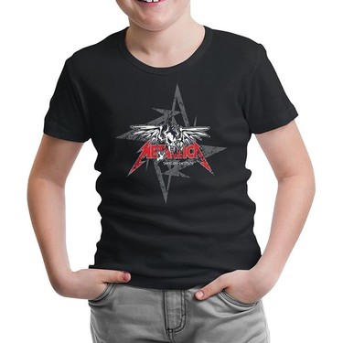 Lord T Shirt Metallica Seek And Destroy Logo Siyah Cocuk