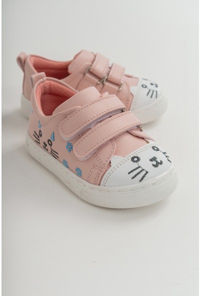 Minipicco Kız Cocuk Pudra Ortopedik Destekli Sneaker Ayakkabı