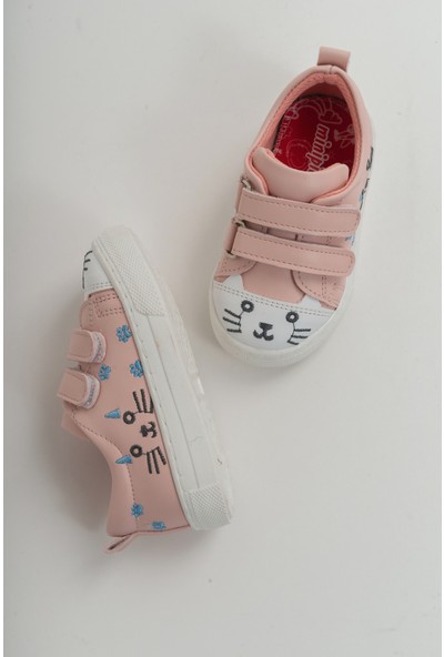 Minipicco Kız Cocuk Pudra Ortopedik Destekli Sneaker Ayakkabı