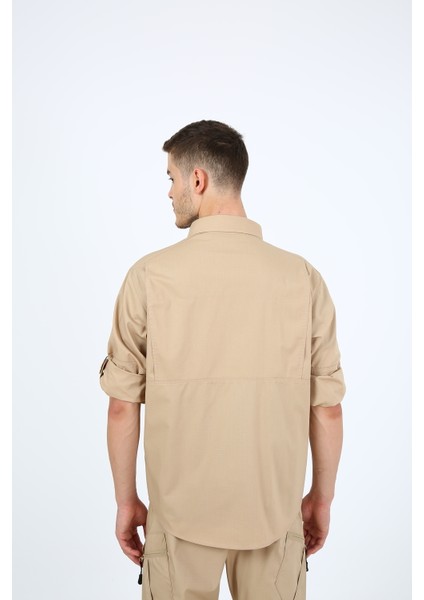 Monel Outdoor Bej Krem Tactical Gömlek Taktik Giyim Ripstop Gömlek modelleri