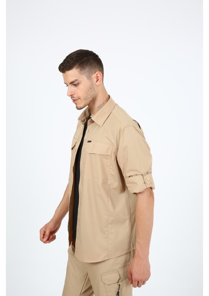 Monel Outdoor Bej Krem Tactical Gömlek Taktik Giyim Ripstop Gömlek fırsatları