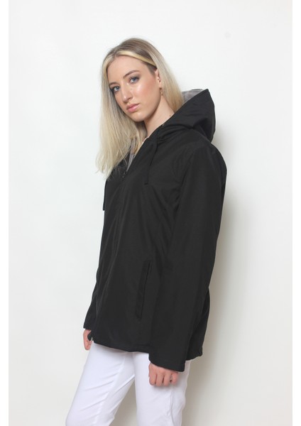 Kadın Siyah Içi Polar Mont fırsatları