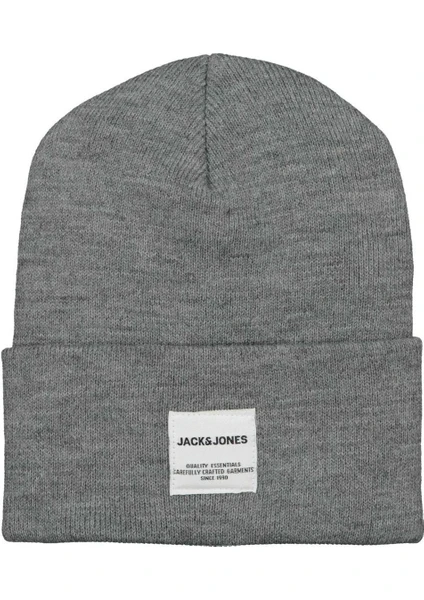 Jack & Jones Jaclong Knıt Beanıe Noos Gri Erkek Bere 12150627-Grey